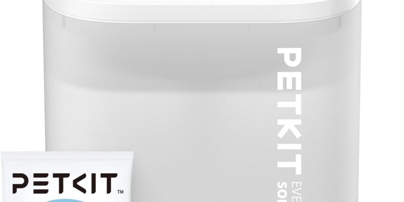 PETKIT EVERSWEET Fuente Automática para Gatos 1.85L, Bomba de Agua Inalámbrica, Bebedero para Gatos Ultra Silencioso, 35dB, Luz LED Inteligente, Unidad de Filtro 3.0, Fuente de Agua para Gato