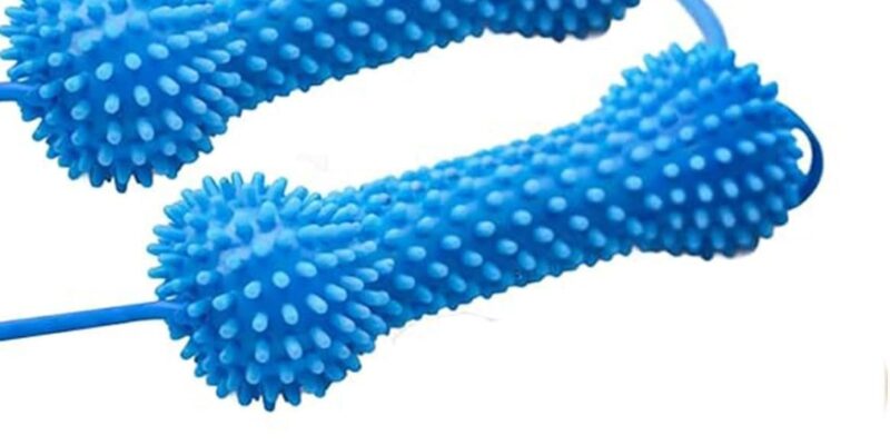Accesorio dental canino de doble acción, juguetes for perros Accesorio bucal for limpieza de dientes de doble acción, juguete for masticar dental for perros y ayuda forcepillarlos dientes,uidadobucal
