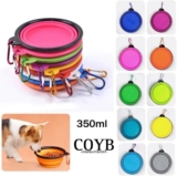 COYB Dog Feeder – Dog Drinker – Cat Drinker – Travel Accessory for Pets Compact, Single Resistance with Reinforced Bowl Bottom with 3 mm Thickness.