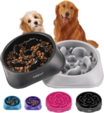 YINEYA – Set de 2 Antiglotones, Cuenco para Perros y Gatos, Antiglotones, Accesorio Reductor de Alimentación, Laberinto Puzzle para Razas Medianas