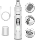 WWVVPET Pet Nail Grinder, More Powerful and Quiet Low Vibration Dog Electric Nail Clippers Painless Paw Claws Care Rechargeable Smoothing Tool