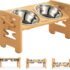 Cepillo de dientes y pasta de dientes para perros – Kit de higiene bucal con 2 paquetes de pasta de dientes canina de 100 mg, cepillo de dientes de triple cabeza y dedos, para eliminar el sarro y el mal aliento, sabor a menta