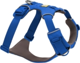 RUFFWEAR Arnés de gama frontal, arnés para perro extra grande, arnés reflectante en Y, ajustable, cómodo, acolchado, caminar y correr, 2 accesorios de correa y anillo, XX-Small, piscina azul