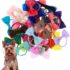 2 Piezas Gorros para Mascotas Accesorios Gruesos y Cálidos Gorros Calmantes para Perros Orejeras Elásticas para Perros Protección del Cuello para Mascotas Usadas para el Aseo