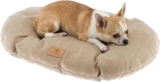 Ferplast Cojín Stuart para Perros y Gatos 45/2, Doble Cara, Tweed y Terciopelo Suave, Lavable, Beige, XS