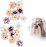 Pet Hair Clip Dog Hair Clip Sunflower Hair Clips Dog Hair Bows Hair Clips for Dogs Hair Clips for Puppy Cats and Other Small Pets