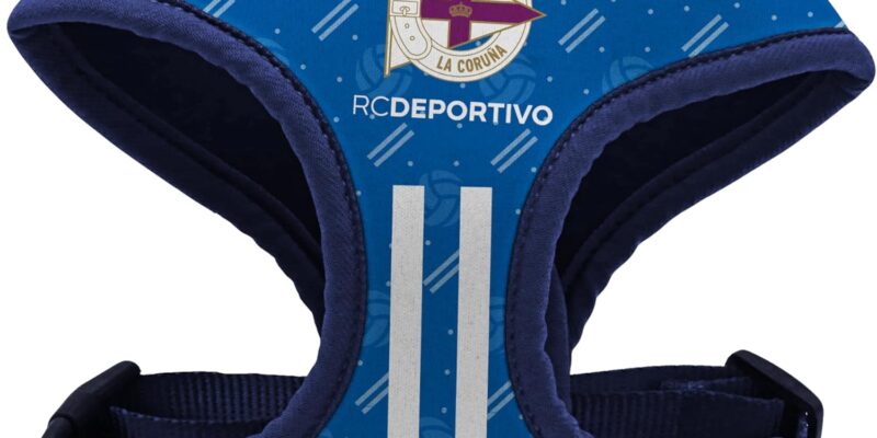 CyP Brands Sports Coruña, Arnés, Collar para Perros, Accesorios para Mascotas, Talla L, Producto Oficial