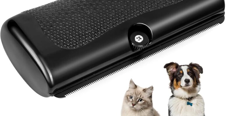Dog and Cat Brush, Miraculous Hair Removal, Effective on Short and Long Hair, Professional Pet Accessory.