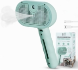 Steam Brush for Cats, Dog Brush Short Hair 3 in 1 Cleans Detangles and Massages, Brush for Dogs, Cats Accessories, Mitt Remover Pet Hair Long Hair