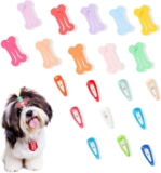 YAODHAOD 20 Piezas Pinzas para el Cabello para Perros Accesorios para el Cabello para Perros Pinza para el Cabello para Perros Cepillo pequeño Multicolor Gorro con Horquilla Productos de Aseo