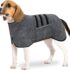 2 bolsas dispensadoras para bolsas de caca de perro, soporte para bolsas de caca de perro, tela suave con mosquetón, accesorios para perros para caminar, correr, senderismo (piernas – rosa y azul)