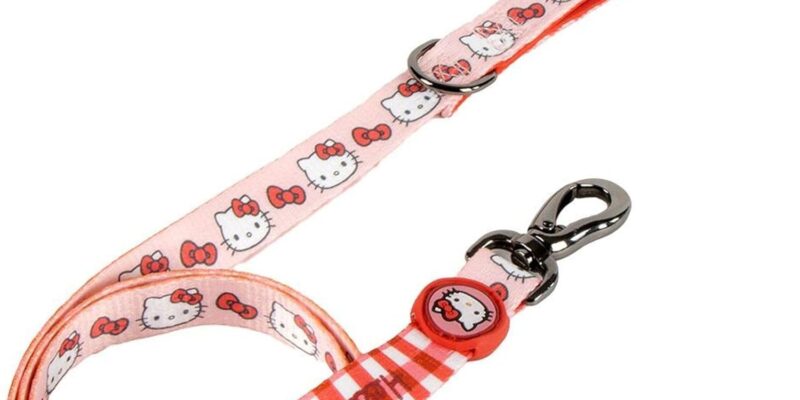 M Correa para Perro Hello Kitty Oficial y Resistente – Correa para Perro Accesorio Hello Kitty Diseño Cómodo, Seguro y Adorable para Paseos Diarios con Estilo