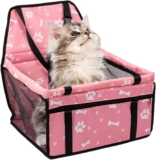 Dog Seat In Car – Car Seat And Pet Travel Bed with Pockets,Waterproof Pet Accessories for Long Trips To The Vet To Park And On The Road