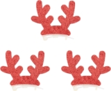 PRETYZOOM 3piezas Accesorios Para Mascotas Creativas Para Pelo Decoración Festiva Para Perros y Gatos Para Fotografía y Celebraciones De Navidad Rojo