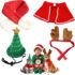Gukasxi 3 Pieces Christmas Pet Headband Set Dog Headbands Christmas Elk Reindeer Antler Headband Christmas Hair Accessory Party Costume Accessories