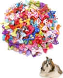 20 Lazos para el Pelo de Perro, Lazos para el Pelo de Perro, Accesorios para el Pelo de Perro con Bandas para Perros pequeños, Gatos y Cachorros, Colores Aleatorios