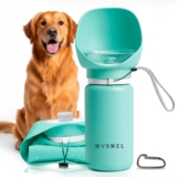 Botella de Agua Plegable para Perros 550 ml, Botella de Agua Portátil para Perros, Botella de Agua para Pasear al Perro, Ideal para Viajes, A Prueba de Fugas y Resistente a Caídas