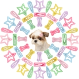 BOYIVI 48 Pieces Dog Hair Clips Pet Hair Barrettes Mini Bone Hairpins Multicolor Grooming Products Hair Accessories for Dogs Cats Puppy Pets