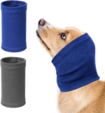 2 Piezas Gorros para Mascotas Accesorios Gruesos y Cálidos Gorros Calmantes para Perros Orejeras Elásticas para Perros Protección del Cuello para Mascotas Usadas para el Aseo