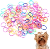 Cyrank 10 Packs of Elastic Bands for Dogs, Hair Ties for Dogs, Wool Bands for Dogs with Mini DIY Elastic Bands, Colourful Beauty Accessories for Dogs
