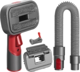 2 in 1 Dog Vacuum Cleaner Brush Compatible with Dyson Gen5 V15 V12 V11 V8 V7, Ideal for Removing Loose Hair, Dander, Undercoat and Tangles