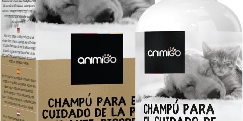 Champú Antipicor para Perros y Gatos con Aceite de Coco y Aloe Vera, 500 ml – Gel de Baño Hidratante con Lavanda, Manzanilla, Avena, Higiene para Perros Elimina Olores, Alivia el Picor – Piel Sensible