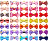 Accesorios para el pelo para perros 35 lazos para perros, accesorios para el pelo, ideales para perros adorables, accesorios de aseo para mascotas para las fiestas.