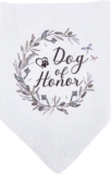 CRASPIRE Dog Honor Dog Bandana Wedding Pet Bandana White Olive Branch Triangle Pet Dog Scarf Dog Engagement Wedding Announcement Photo Props Necklaces Accessories