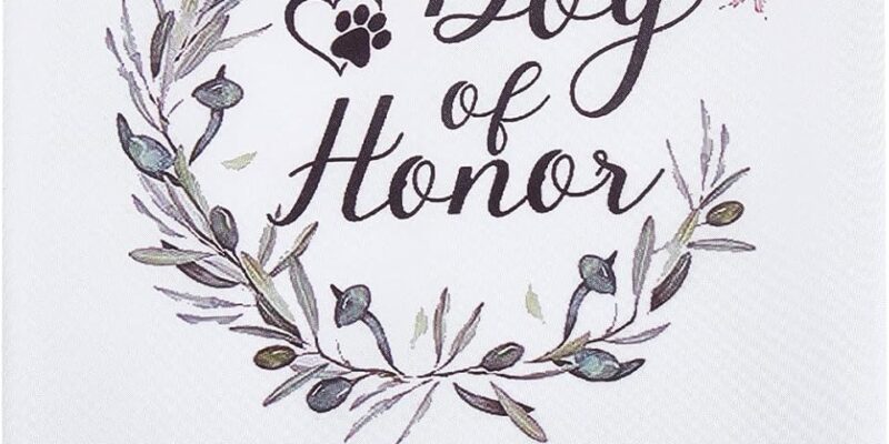 CRASPIRE Dog Honor Dog Bandana Wedding Pet Bandana White Olive Branch Triangle Pet Dog Scarf Dog Engagement Wedding Announcement Photo Props Necklaces Accessories