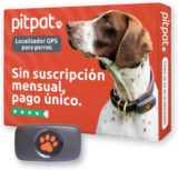 PitPat Dog GPS Locator – No Subscription – Smart Activity Tracker, Satellite Tracking with Unlimited Range – 100% Waterproof Pet Tracker (Black)