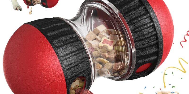 Interactive Dog Toy, Indestructible Puppy Toy, Dog Slow Feeder Improve Digestion, Food Dispenser for Large and Medium Breeds