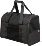 Trixie 2882 Connor – Mochila Transportín para Perros Pequeños, Cesta para Accesorios para Perros, Negro, 42×29×21 cm, hasta: 8 kg