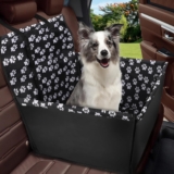Dog Car Reinforcement, Waterproof Dog Seat Covers Pet Car Blanket with Dog Seat Belt (68 x 57 x 33 cm)
