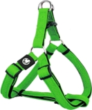DDOXX Arnés para perros de malla de aire ajustable, acolchado | Muchos colores y tamaños | para perros pequeños, medianos y grandes | Accesorios para cachorros y gatos | Verde, M, Almohadillas 60 x 90 cm