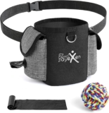 Dog Treats Bag Set of 3 Bags for Dogs Training Accessories (Backpack for Training Dogs, Poop Bag Dispenser, Interactive Dog Toy Ball) for Walking Training