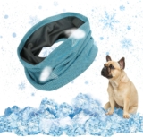 EKKONG Bandana refrescante para perros, collar refrescante para perros, accesorios para mascotas para enfriar perros, bandana para perros para enfriar en verano, 35 x 11 cm (M)