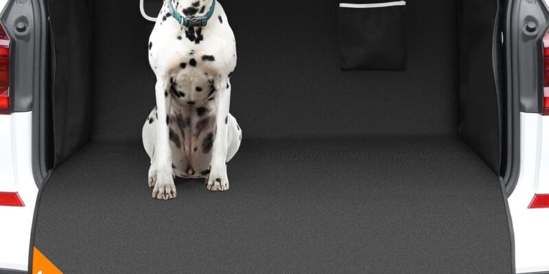 KYG XXL Car Boot Cover for Dogs, Waterproof, Easy to Install, Dirt-Resistant with Side Protector and Bumper, 115 x 185 x 48 cm