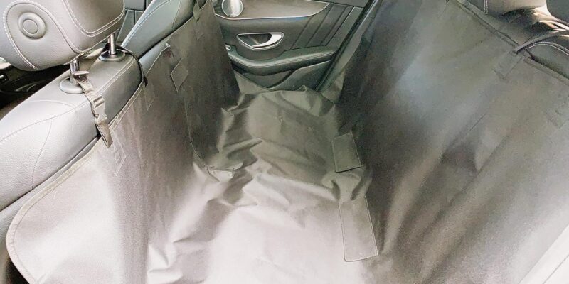 Dedimi Hamaca para Asiento de Coche para Perros – Fundas Protectoras de Asiento Trasero para Mascotas Niños Impermeables Duraderas Antideslizantes – para Coches, Caravanas, Camiones SUV (Negro)