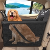 Waterproof Car Seat Protector for Pets, Safety Car Seat for Dogs Cats, 600D PVC Oxford Material Bottom with Safety Belt for Travel – 59 x 49 x 46 cm