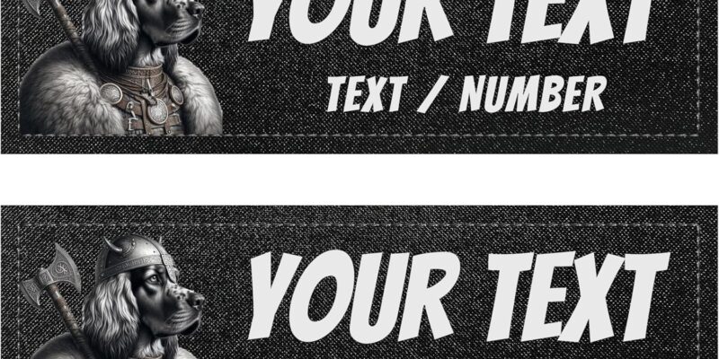 Pack of 2 Tactical Dog Harness Tags – 2 Self-Gripping Patches Compatible with Julius, OneTigris, Rabbitgoo… Original Safety Accessory (11 x 3 cm)