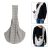 Hyindoor Bolso Bandolera Manos Libres para Perros y Gatos Pequeños Bolso Hombro Reversible para Viaje al Aire Libre para Cachorros Menos de 10 kg Gris