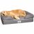 Cama de espuma viscoelástica para perros medianos y grandes, Gris (Large Bed),  91 x 71 x 22 cm