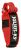 Julius-K9 Collar Color & Gray con la manija, la cerradura de seguridad y el remiendo intercambiables, 40 mm (38-53 cm), Rojo-Gris